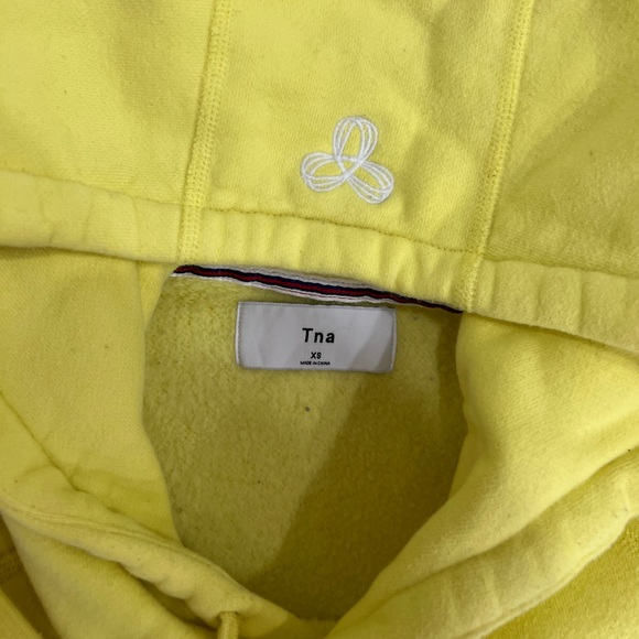 TNA BALTIC LOGO YELLOW HOODIE SIZE XS - Picture 5 of 12